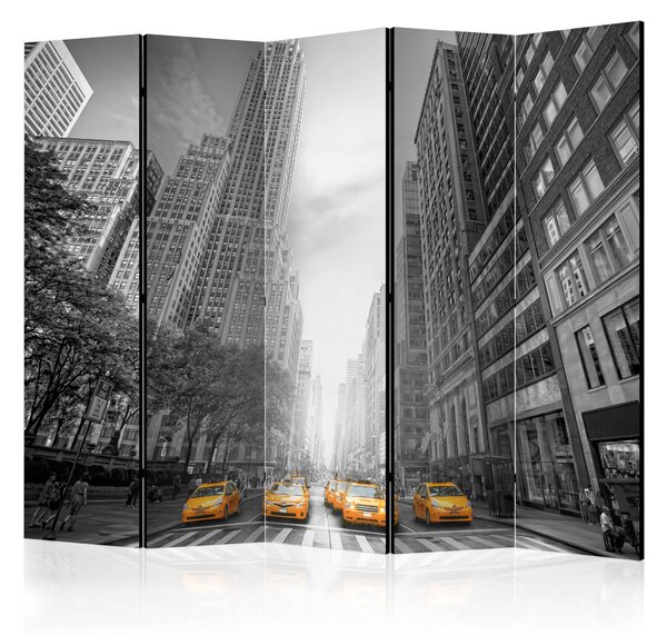 Artgeist Paraván - New York - yellow taxis II [Room Dividers] Size: 225x172