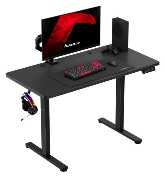 Elektrický výškově nastavitelný herní stůl Hero 8.1 černý