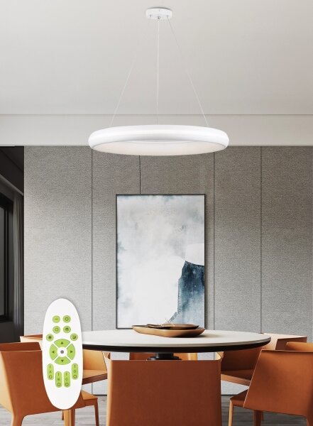 Top Light - LED Stmívatelný lustr na lanku FUTURA LED/60W/230V bílá + DO