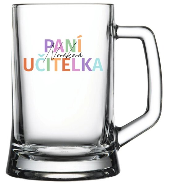Personalizovaná pivní sklenice pro paní učitelku/pana učitele
