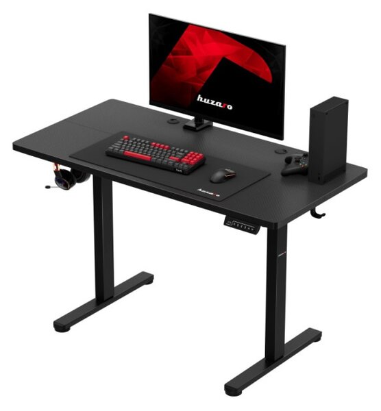 Elektrický výškově nastavitelný herní stůl Hero 8.1 černý