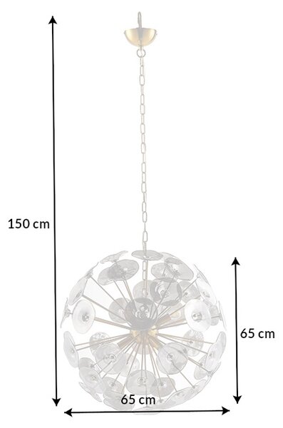 Designové závěsné svítidlo Allen Home 65 cm zlaté