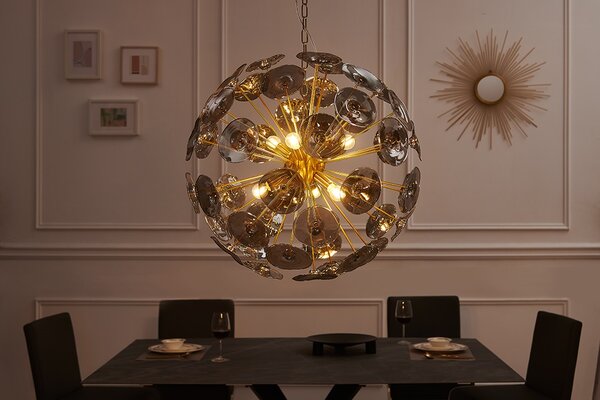 Designové závěsné svítidlo Allen Home 65 cm zlaté