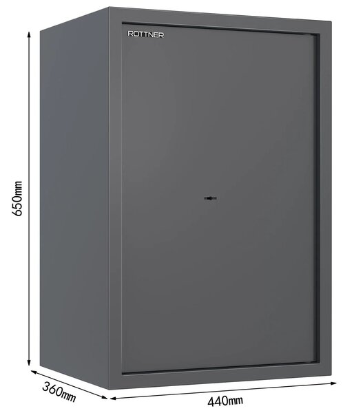 Nábytkový trezor PRAKTIK 65, mechanický S1, 650 x 440 x 360mm, 79 l