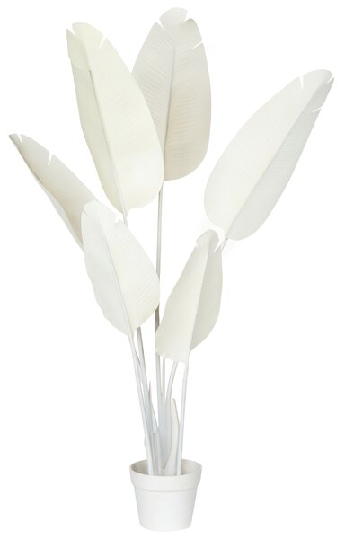 Umělá rostlina BANANA TREE 123 cm Bílá