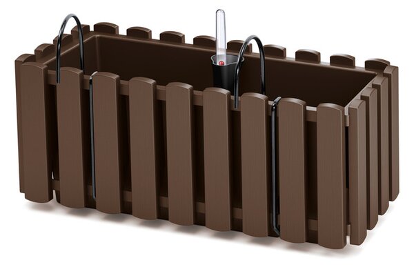 Prosperplast Držák balkonových rostlin Boardee Fence W Držák na květiny Boardee Fence W (hnědá, 380x180x162) (100378541001)