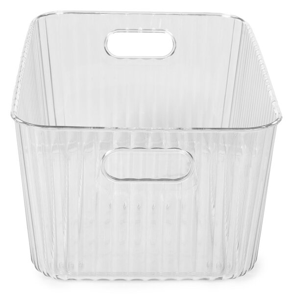 Compactor úložný organizér WAVE BOX - L, PET plast, 36 x 24 x 16 cm, průhledný