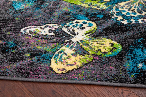 Dětský koberec Agnella Funky Top Fru grafitový Rozměr: 100x170 cm