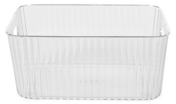 Compactor úložný organizér WAVE BOX - L, PET plast, 36 x 24 x 16 cm, průhledný