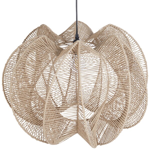 Závěsná lampa MANINGA Papírové lano Světle hnědá