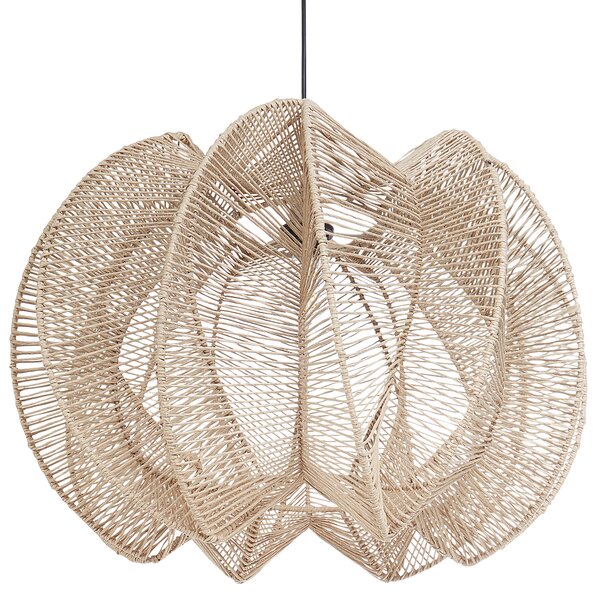 Závěsná lampa MANINGA Papírové lano Světle hnědá