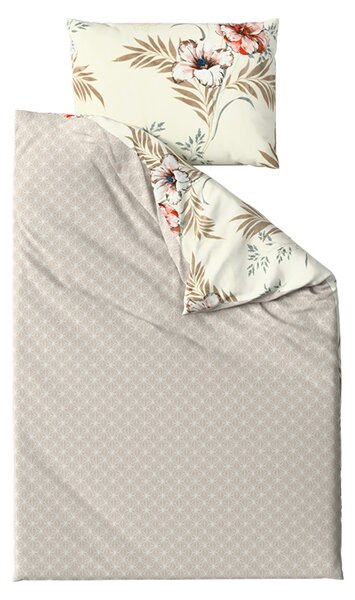 Oboustranné povlečení DUO SENSE SANDORA krémové + povlak na polštářek 40x50 cm ZDARMA Rozměr povlečení: 70 x 90 cm | 140 x 200 cm