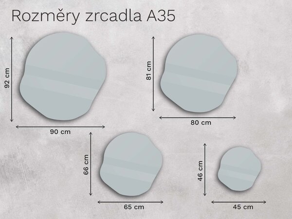 Organické LED zrcadlo s osvětlením A35