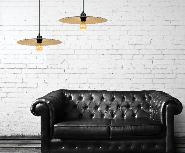 Toolight Toolight, stropní svítidlo 1xE27 APP1290-1CP, retro zlatá, OSW-00925