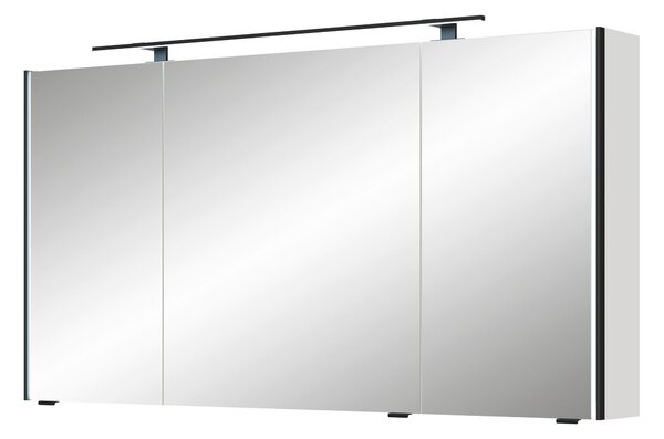 ZRCADLOVÁ SKŘÍŇKA, bílá, 133,2/70,3/17,0 cm Sadena - Koupelnové série