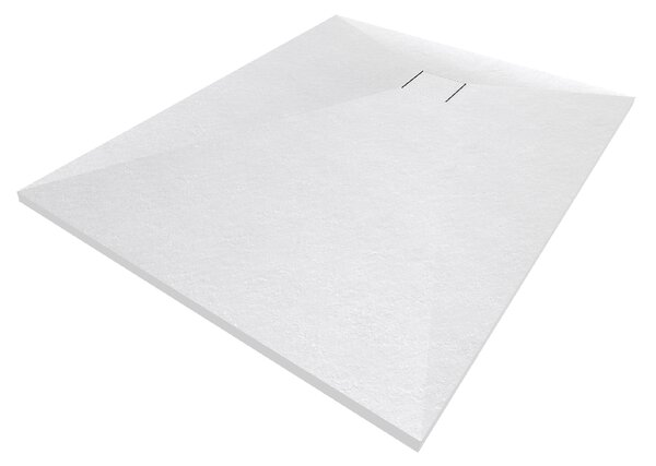 Gamma Erga Oldaf, SMC obdélníková sprchová vanička 100 x 80 cm, bílá matná, ERG-GMA-OL-80100