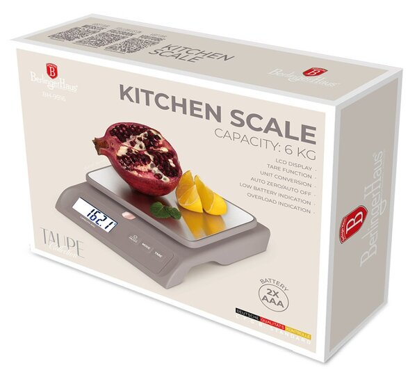 Kuchyňská váha digitální 6 kg Taupe Collection
