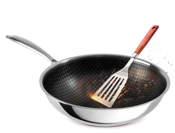 Pánev WOK nerez s nepřilnavým povrchem 30 cm Eternal Collection