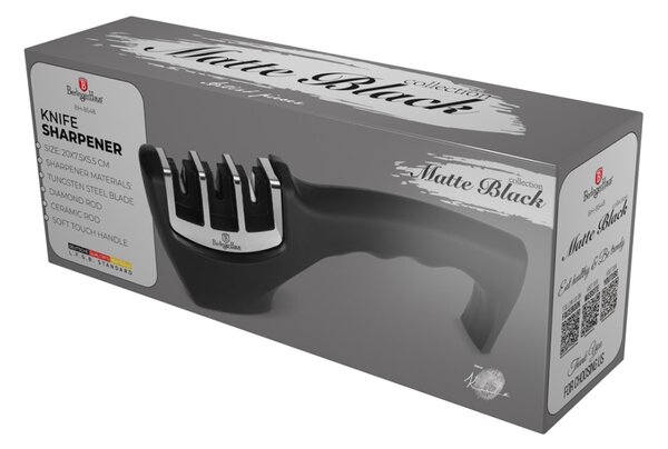 Brousek na nože 3 v 1 černý Matte Black Collection