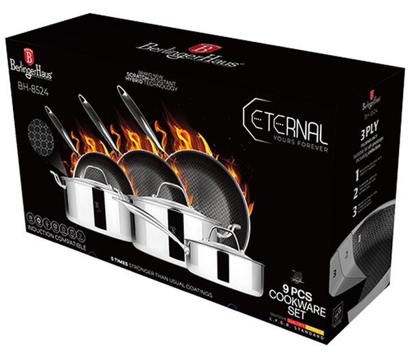 Sada nádobí s nepřilnavým povrchem 9 ks Eternal Collection