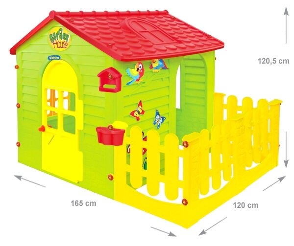 Mochtoys zahradní domek s plotem velký