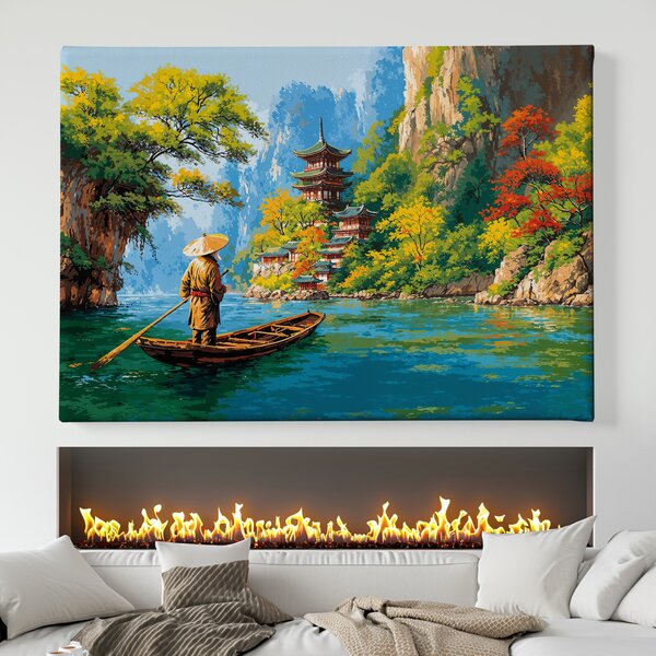 Obraz na plátně - Převozník Yakuta FeelHappy.cz Velikost obrazu (šířka x výška): 40 x 30 cm