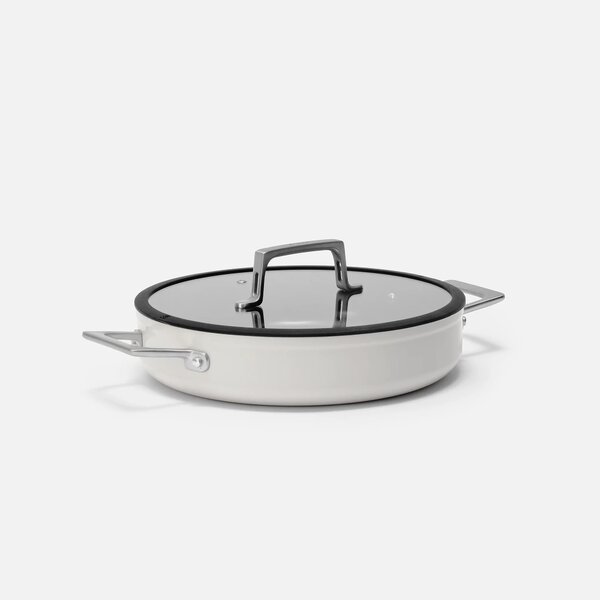Fabini Tegame pánev Meda 4.0, ø 28 cm - Nepřilnavá pánev s keramickým povrchem s poklicí, šedá