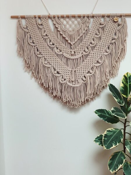 BRIMOON Velká macramé nástěnná dekorace