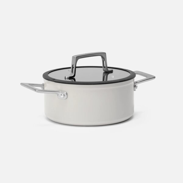 Fabini Hrnec Meda 4.0, ø 20 cm (2,4 l) - Nepřilnavý hrnec s keramickým povrchem s poklicí, šedý