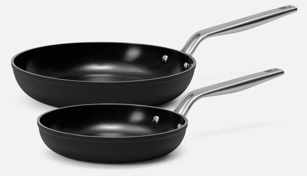 Fabini Sada pánví Meda 4.0, ø 20 cm + ø 26 cm, 2 díly - Nepřilnavé pánve s keramickým povrchem, černé
