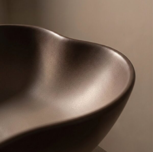 Rea Pearl, umyvadlo na desku 505x380x135 mm, béžová-hnědá-Ombre, REA-U0629