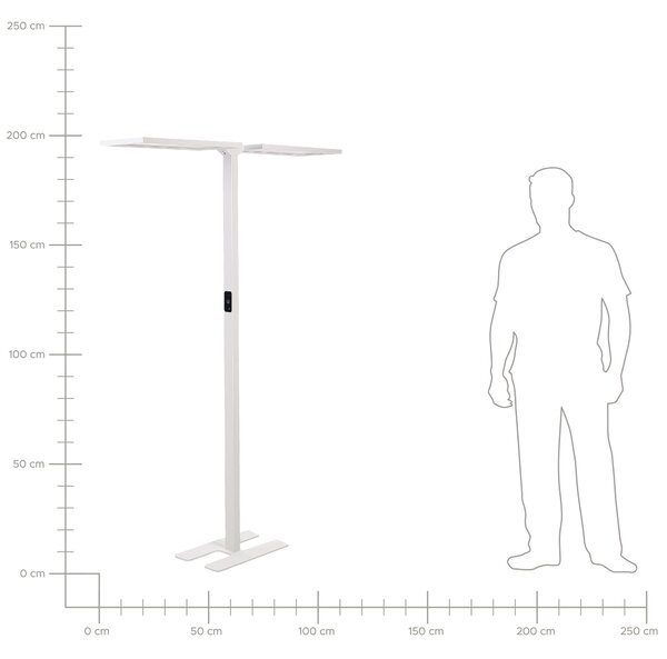 LED stojací lampa SCULPTOR se senzorem pohybu Kov Bílá