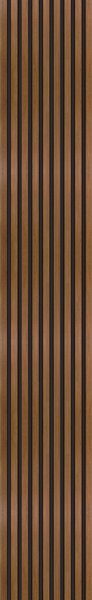 Windu Akustický obkladový panel, dekor Ořech čokoládový/černá deska 2600x400mm, 1,04m2