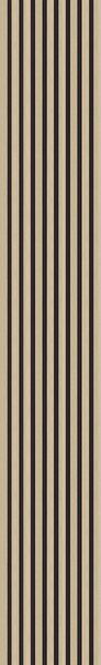 Windu Akustický obkladový panel, dekor Dub Sonoma/černá deska 2600x400mm, 1,04m2