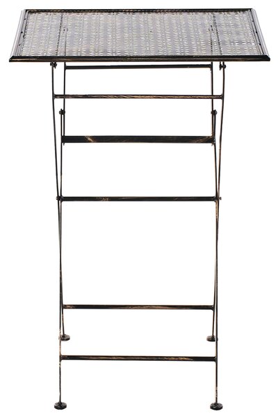 Zahradní barový stůl BORMIO 60 cm 60 cm Kov Černá