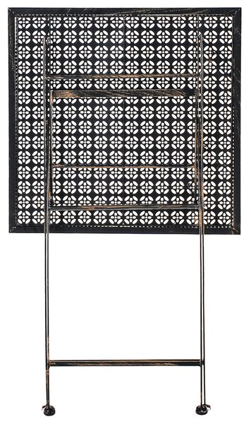 Zahradní barový stůl BORMIO 60 cm 60 cm Kov Černá