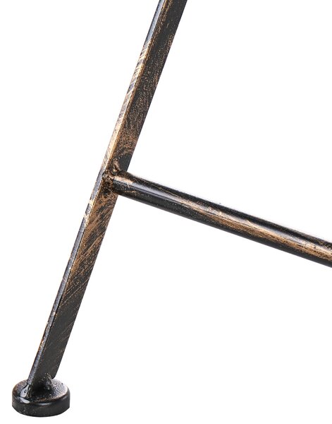 Zahradní barový stůl BORMIO 60 cm 60 cm Kov Černá