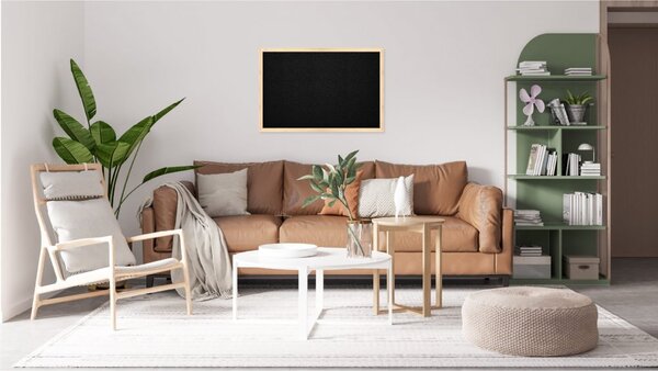 ALLboards NATURAL TKBLACK64D černá korková nástěnka 60 x 40 cm