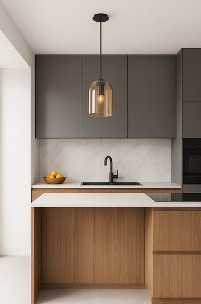Toolight Amber, závěsné svítidlo 1xE27 APP1704-1PC, hnědá-černá, OSW-04335