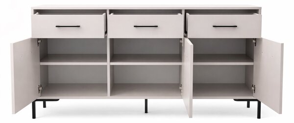 Komoda na nožičkách 3S3D - béžová
