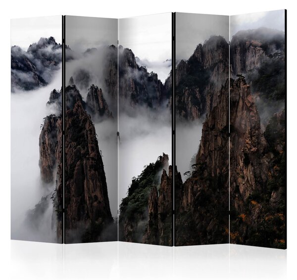 Artgeist Paraván - Sea of clouds in Huangshan Mountain, China II [Room Dividers] Size: 225x172