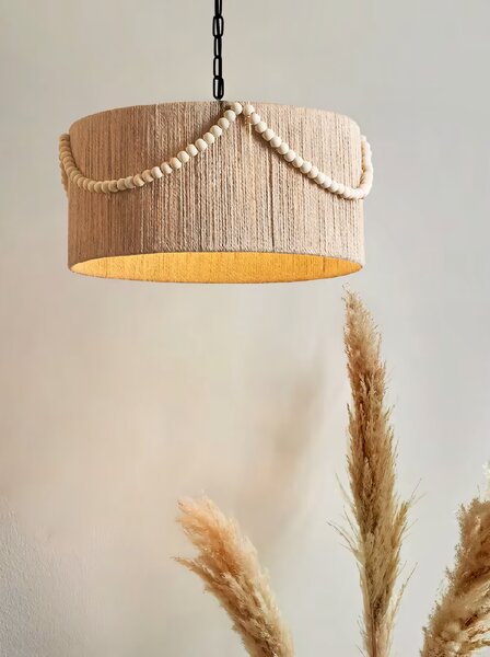 Toolight Toolight, stropní svítidlo 40cm, 1xE27, APP1741-1CP, přírodní hnědá, OSW-05123