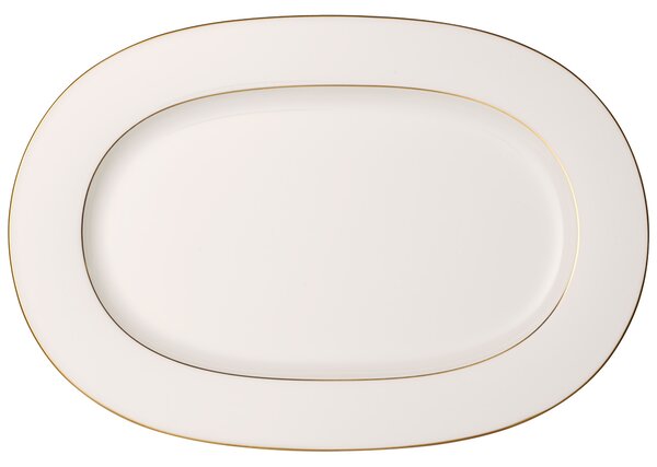 Villeroy&Boch Anmut Gold servírovací talíř oval 413 x 285 x 26 mm