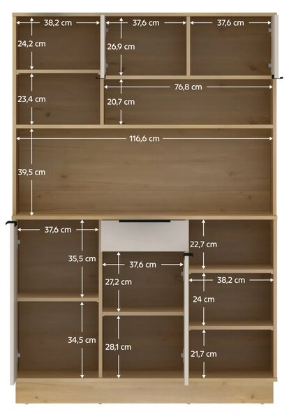 LILIEN TYP2 KREDENC DUB ARTISAN/CASHMERE