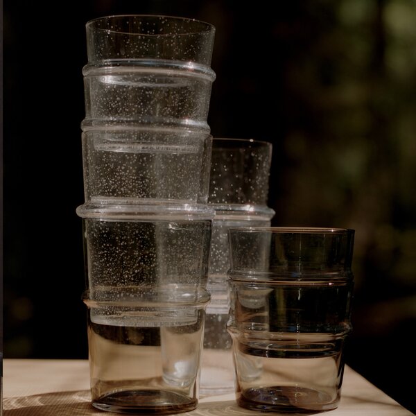 Ferm Living designové sklenice na vodu Boya Glasses Tall