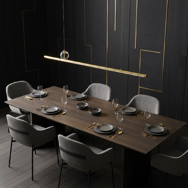 Toolight Toolight, LED stropní svítidlo 90cm, APP1778-CP, zlatá matná, OSW-04056