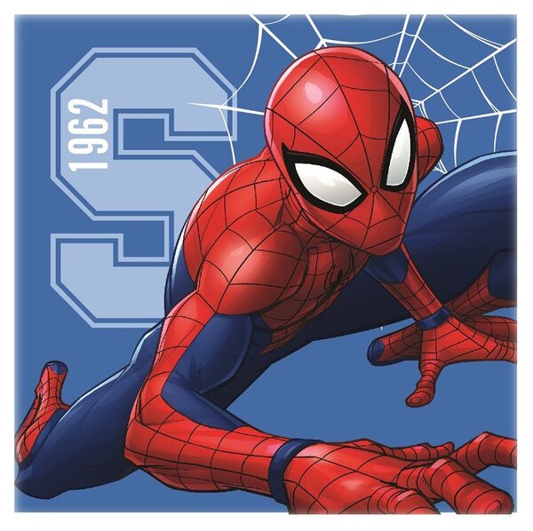Javoli Magický ručník Spiderman 30 x 30 cm modrý