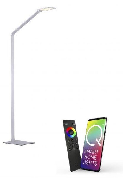 Paul Neuhaus Stojací LED lampa Q-HANNES, 10W, v.148 cm, ZigBee, CCT 2700-5000K