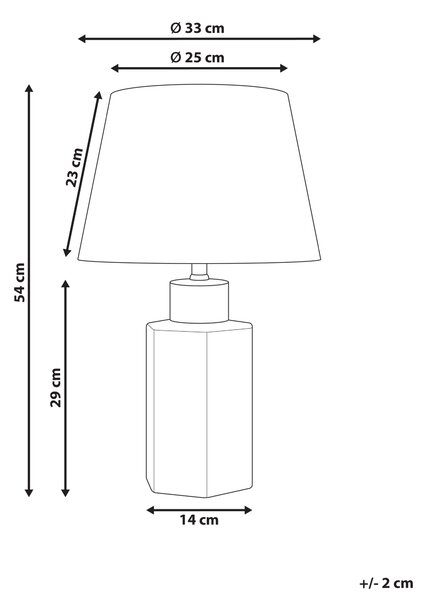 Stolní lampa CAVADO Porcelán Bílá