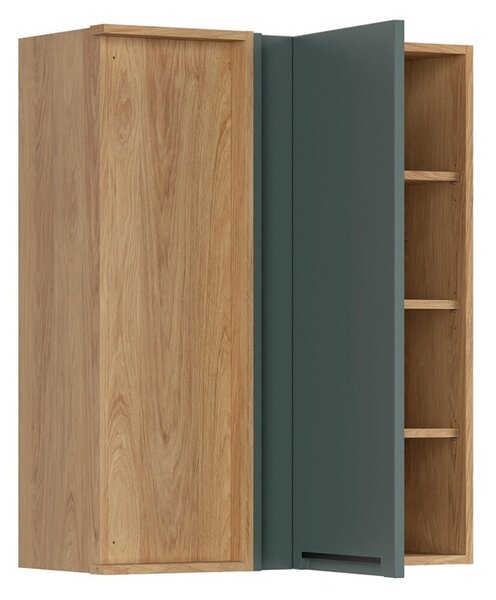 Family Line Skříňka Iris GNW-80/95/35, L/B, Dub hikora/Boho green matt